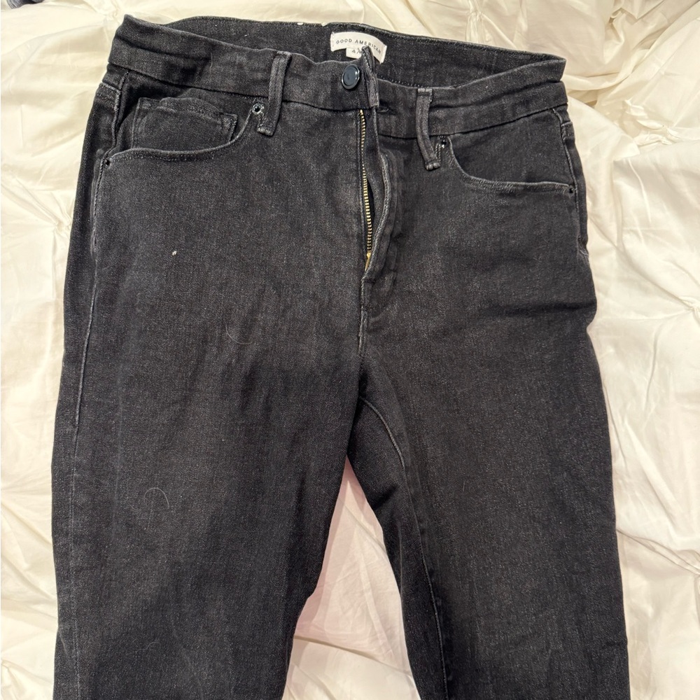 Good American gray jeans